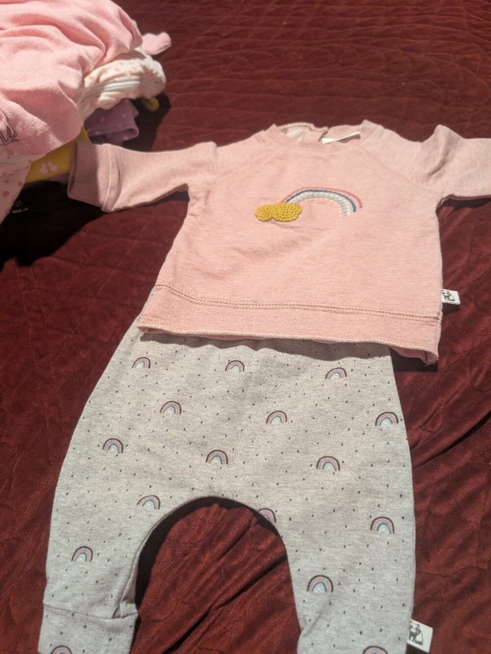 Next Baby Rainbow Outfit Set 3-6 Months - Adorable Baby Clothes